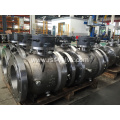 Cast Steel 2PCS Body Trunnion Mounted Ball Valve